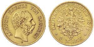 5 Mark 萨克森王国 (1806 - 1918) 金 