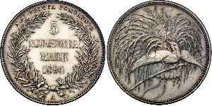 5 Mark New Guinea 銀 