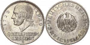 5 Mark 德意志帝國 (1871 - 1918) 銀 戈特霍尔德·埃夫莱姆·莱辛