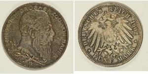 5 Mark 德意志帝國 (1871 - 1918) / 巴登大公國 (1806 - 1918) 銀 弗里德里希一世 (巴登)
