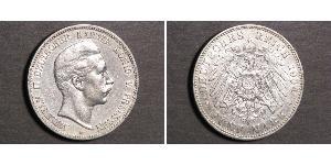 5 Mark 普魯士王國 (1701 - 1918) 銀 威廉二世 (德国)