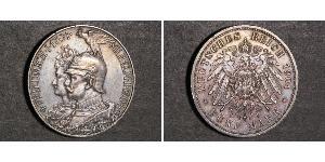 5 Mark 普魯士王國 (1701 - 1918) 銀 威廉二世 (德国)