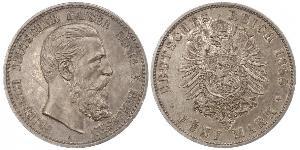 5 Mark 普魯士王國 (1701 - 1918) 銀 腓特烈三世 (德国)