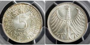 5 Mark 西德 (1949 - 1990) 銀 