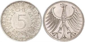 5 Mark 西德 (1949 - 1990) 銀 