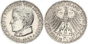 5 Mark 西德 (1949 - 1990) 銀 约瑟夫·冯·艾兴多夫