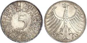 5 Mark 西德 (1949 - 1990) 銀 