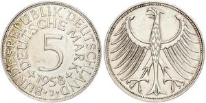 5 Mark 西德 (1949 - 1990) 銀 