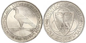 5 Mark 魏瑪共和國 (1919 - 1933) 銀 