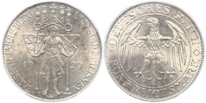 5 Mark 魏瑪共和國 (1919 - 1933) 銀 