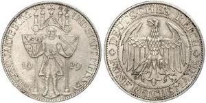 5 Mark 魏瑪共和國 (1919 - 1933) 銀 