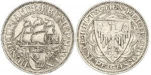 5 Mark 魏瑪共和國 (1919 - 1933) 銀 