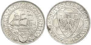5 Mark 魏瑪共和國 (1919 - 1933) 銀 