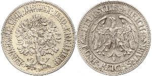 5 Mark 魏瑪共和國 (1919 - 1933) / 德国 銀 