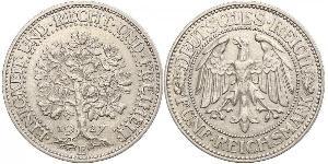 5 Mark 魏瑪共和國 (1919 - 1933) / 德国 銀 
