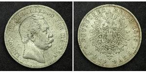5 Mark 黑森-达姆施塔特 (1806 - 1918) 銀 路德维希三世 (黑森大公)