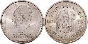 5 Mark / 5 Reichsmark République de Weimar (1918-1933) Argent 