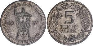 5 Mark / 5 Reichsmark République de Weimar (1918-1933) Argent 