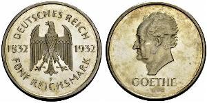 5 Mark / 5 Reichsmark République de Weimar (1918-1933) Argent 