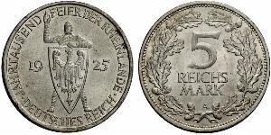 5 Mark / 5 Reichsmark République de Weimar (1918-1933) Argent 