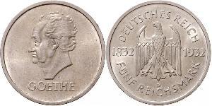 5 Mark / 5 Reichsmark République de Weimar (1918-1933) Argent 