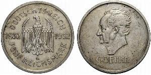 5 Mark / 5 Reichsmark Weimarer Republik (1918-1933) Silber 
