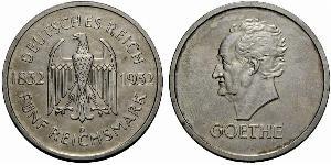 5 Mark / 5 Reichsmark Weimarer Republik (1918-1933) Silber 