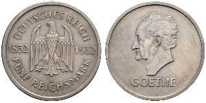 5 Mark / 5 Reichsmark Weimar Republic (1918-1933) Silver 