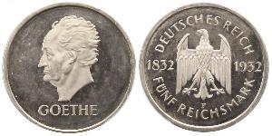 5 Mark / 5 Reichsmark Weimar Republic (1918-1933) Silver 