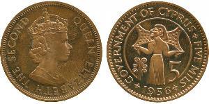 5 Mill Chypre (1960 - ) Bronze Elizabeth II (1926-2022)