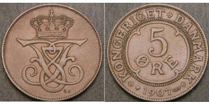 5 Ore Danemark Bronze 