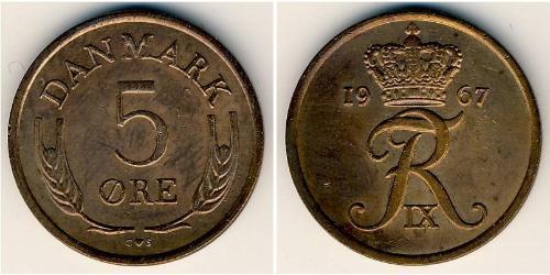 5 Ore Danemark Bronze 
