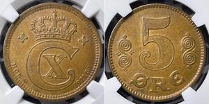 5 Ore Denmark Bronze Christian X of Denmark (1870 - 1947)