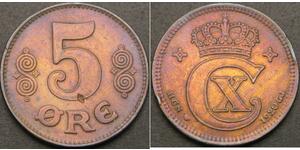 5 Ore Denmark Bronze Christian X of Denmark (1870 - 1947)