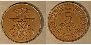 5 Ore Denmark Bronze 