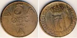5 Ore Norwegen Bronze 