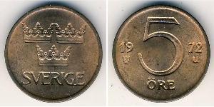 5 Ore Suède Bronze 