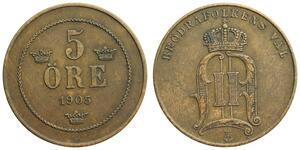5 Ore Sweden Copper 