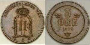 5 Ore Sweden Copper 