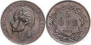 5 Ore Schweden Kupfer 