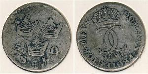 5 Ore Schweden Silber 