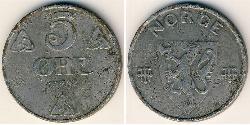 5 Ore Norwegen Stahl 