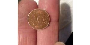 5 Ore Danemark  Marguerite II de Danemark (1940-)