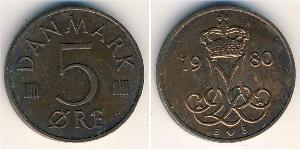 5 Ore Danimarca  Margherita II di Danimarca (1940-)