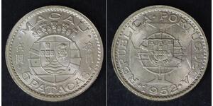 5 Pataca Portugal / Macau (1862 - 1999) Silver 