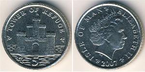 5 Penny Isle of Man Kupfer/Nickel Elizabeth II (1926-2022)
