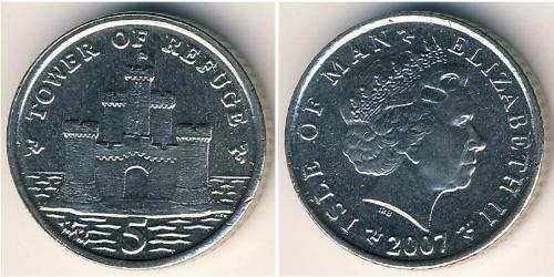 5 Penny Isle of Man Kupfer/Nickel Elizabeth II (1926-2022)
