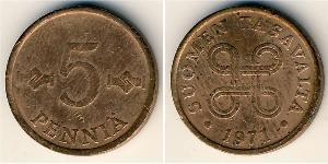 5 Penny Finlandia (1917 - ) Rame 