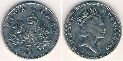 5 Penny Reino Unido (1922-)  