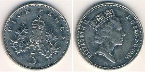 5 Penny Reino Unido (1922-)  